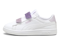 Puma Smash sneaker white/lavender glitter